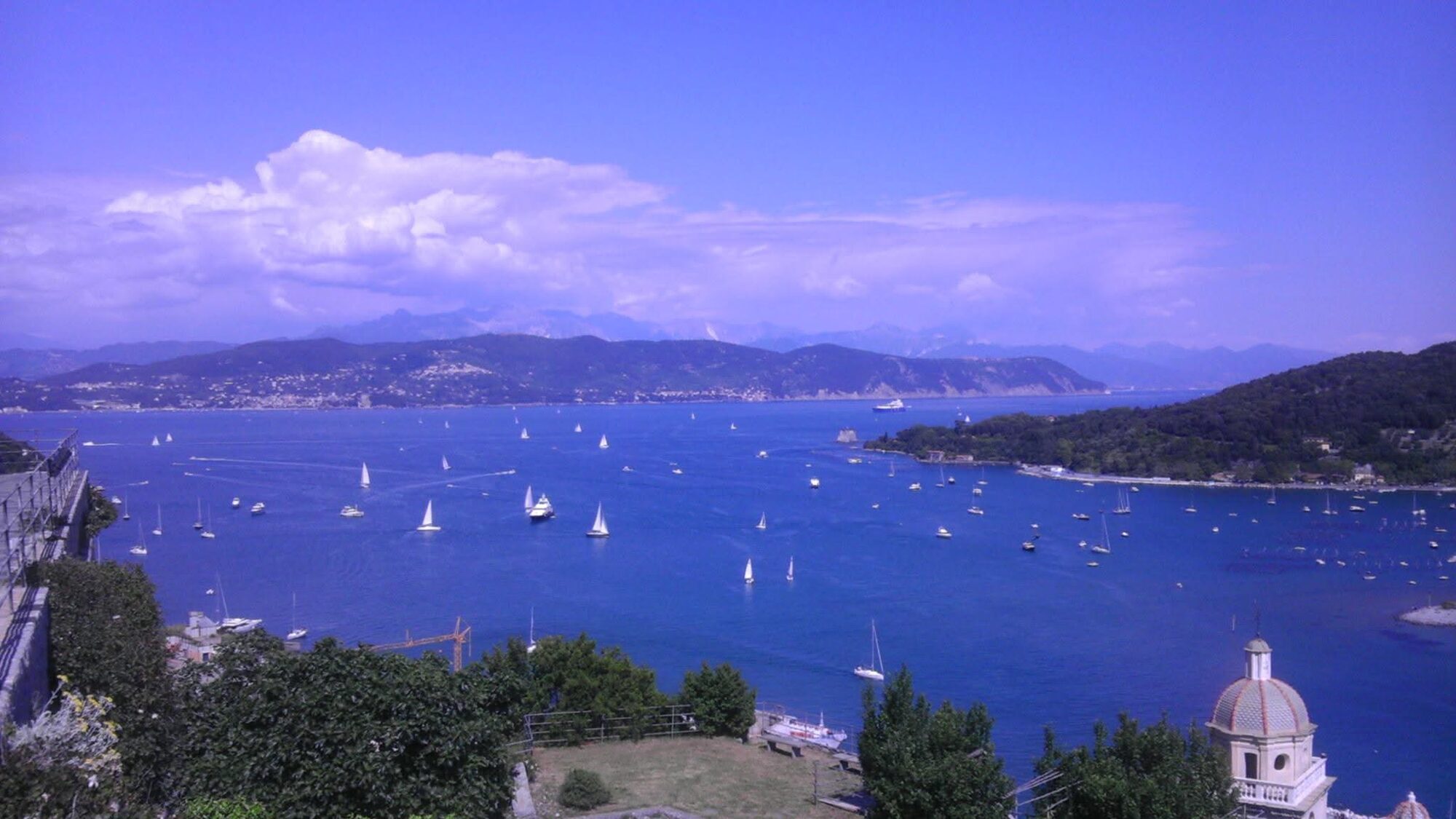 The view over the gulf from Portovenere